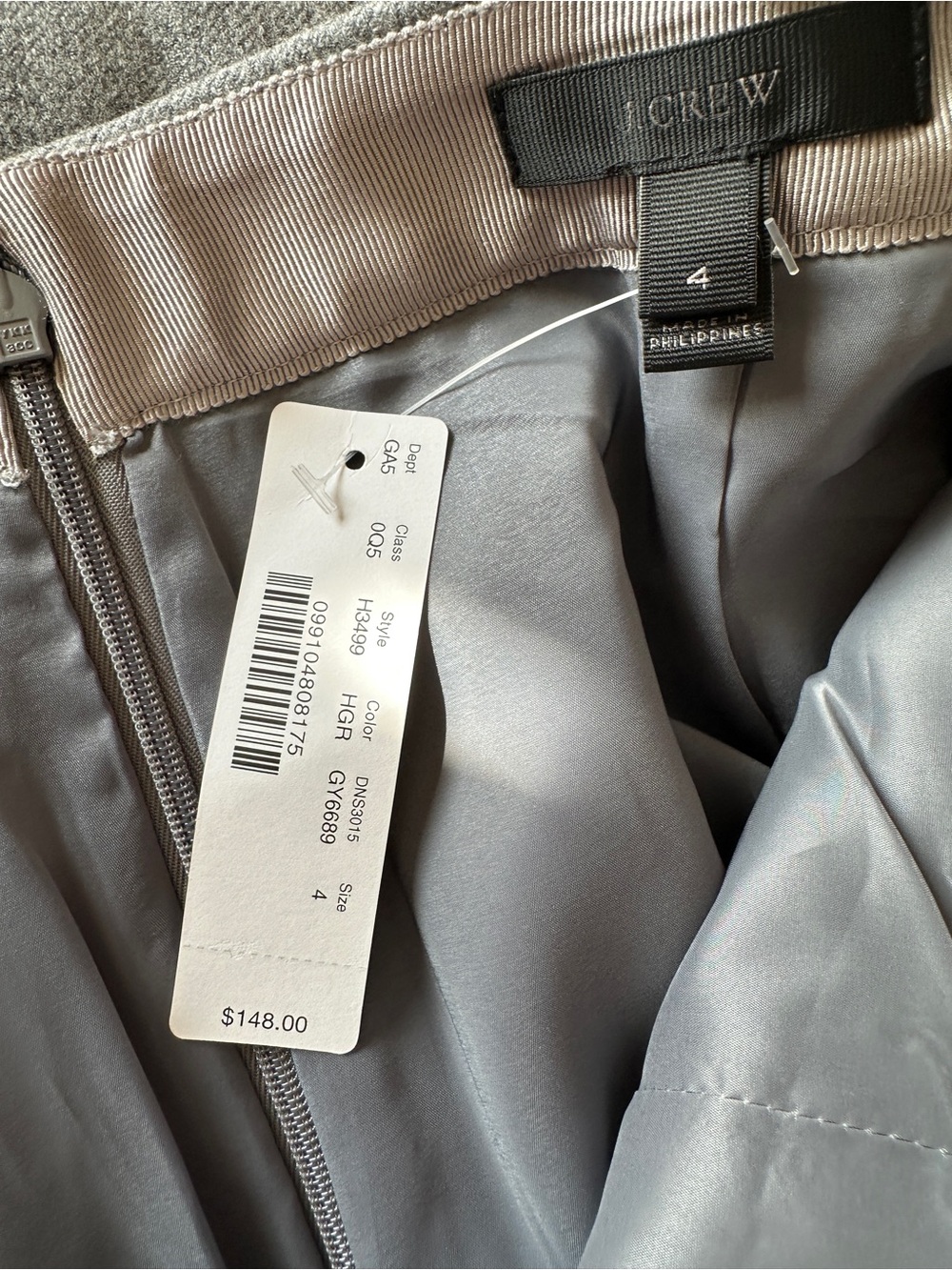J. Crew Bow seam pencil skirt in double-se… - Picture 11 of 13